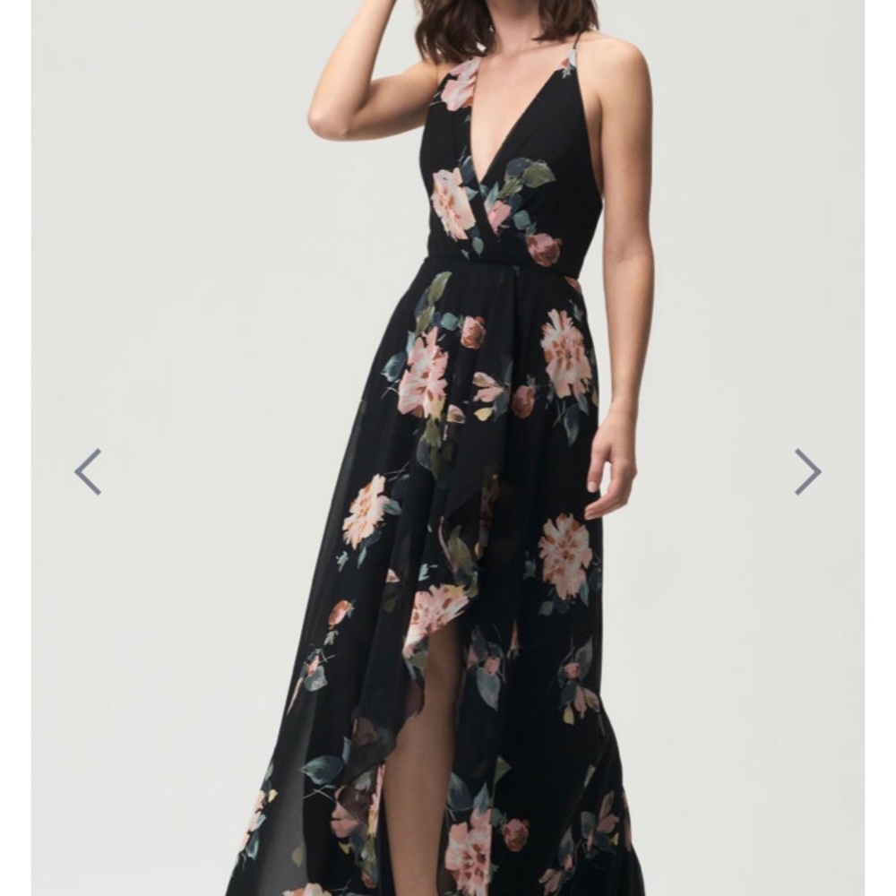 Jenny Yoo Farrah Hi Lo Floral Dress